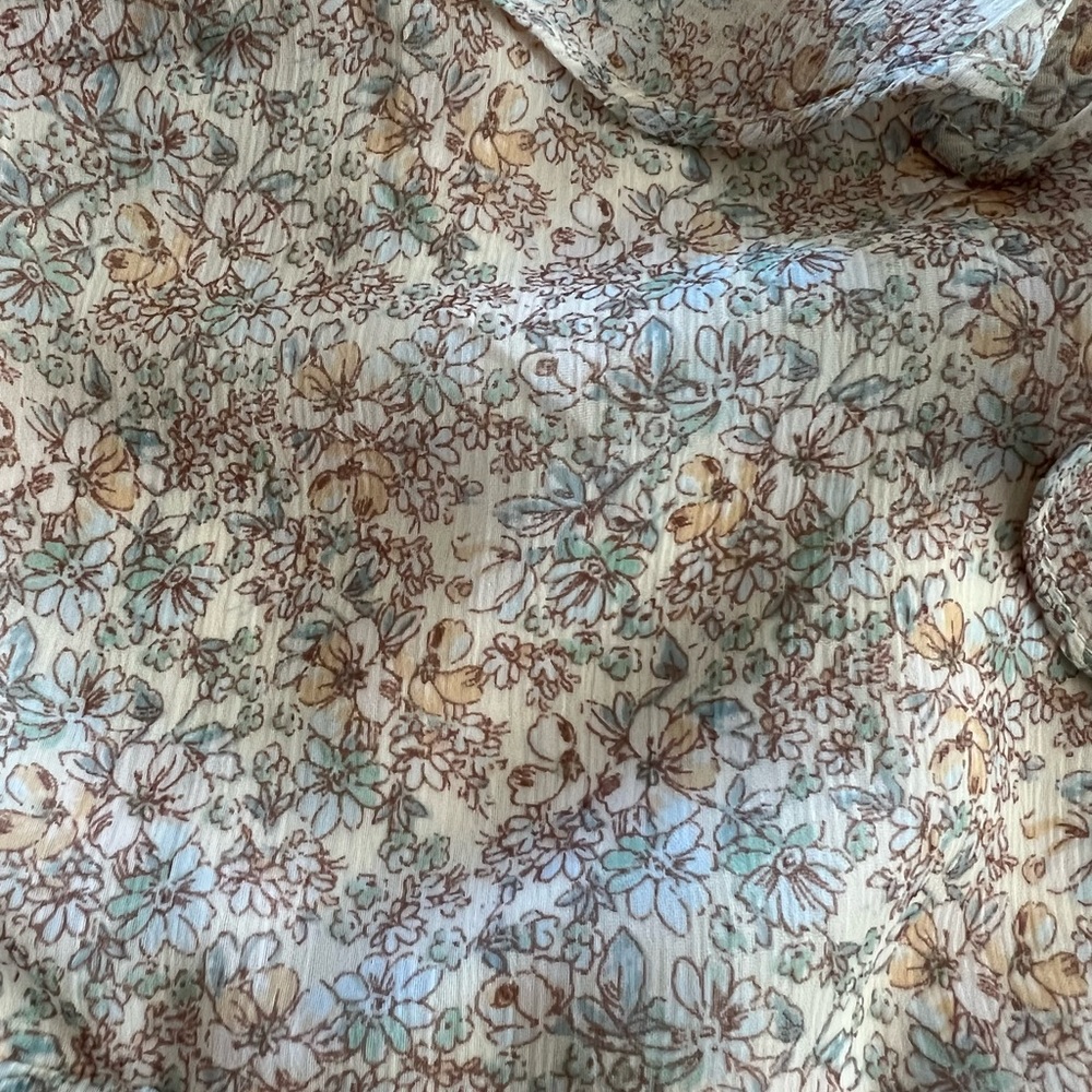 Lush Ivory Floral Mini Dress - Picture 8 of 9
